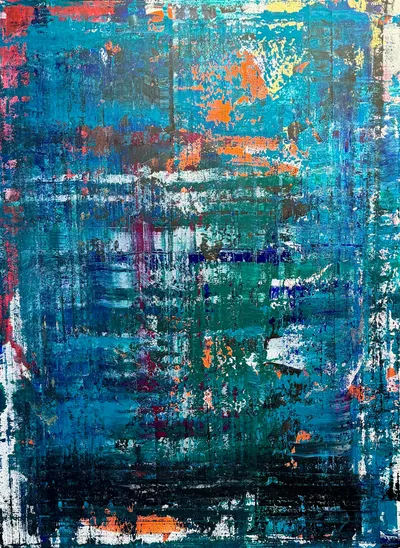 readyornot #17, Acryl auf Leinwand, 160x120 Zentimeter