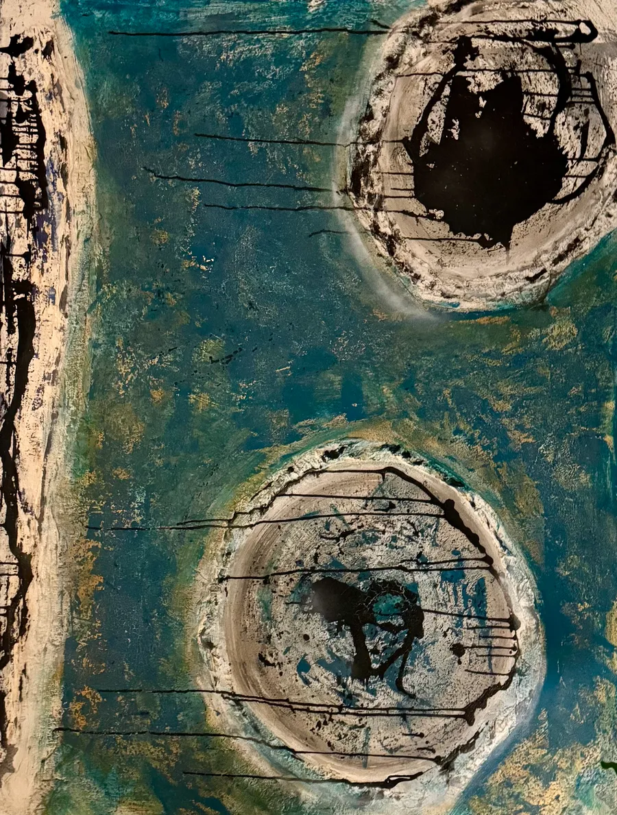 presenttense #2, Acryl auf Leinwand, 160x120 Zentimeter