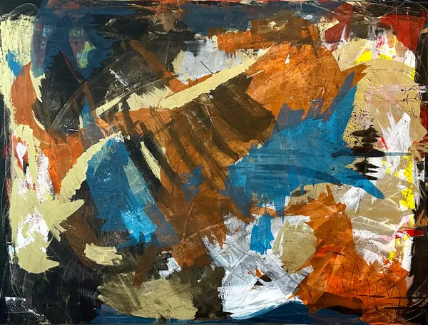 Goldenes Zeitalter #11, Acryl auf Leinwand, 160x120 Zentimeter