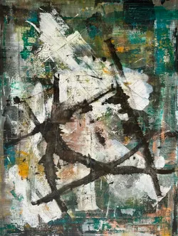 readyornot #19, Acryl auf Leinwand, 160x120 Zentimeter