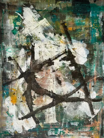 readyornot #19, Acryl auf Leinwand, 160x120 Zentimeter