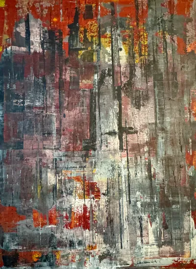 readyornot #11, Acryl auf Leinwand, 160x120 Zentimeter