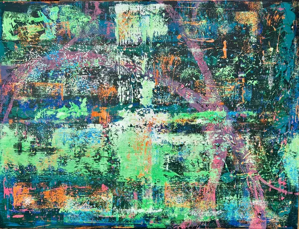 presenttense #16, Acryl auf Leinwand, 160x120 Zentimeter