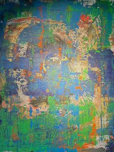 readyornot #13, Acryl auf Leinwand, 160x120 Zentimeter