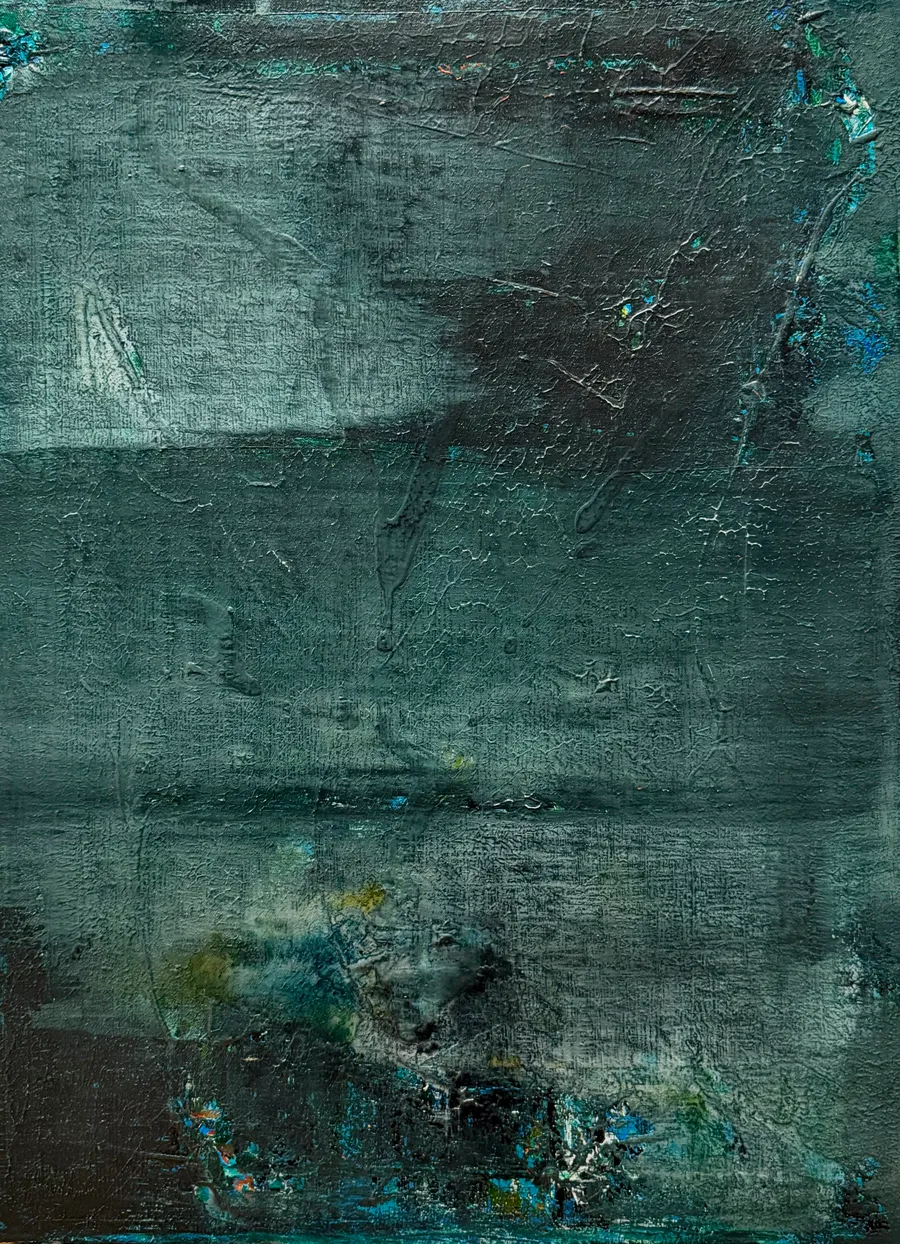 presenttense #10, Acryl auf Leinwand, 80x60 Zentimeter