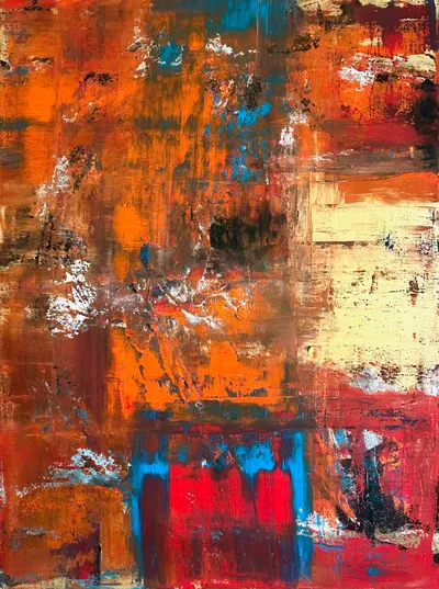 readyornot #3, Acryl auf Leinwand, 160x120 Zentimeter