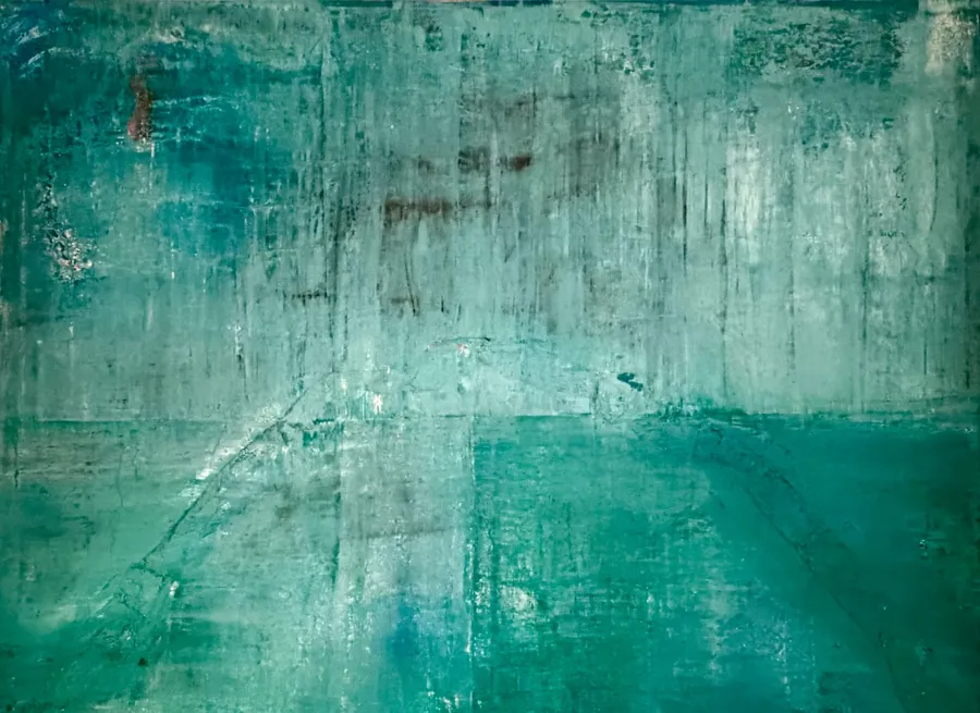 presenttense #4, Acryl auf Leinwand, 160x120 Zentimeter