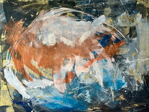Goldenes Zeitalter #9, Acryl auf Leinwand, 160x120 Zentimeter