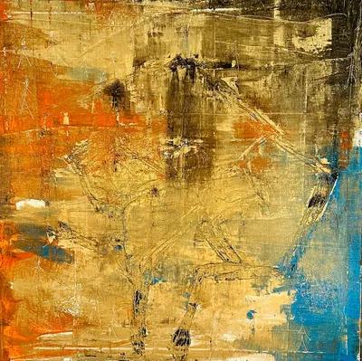 Goldenes Zeitalter #3, Acryl auf Leinwand, 100x100 Zentimeter