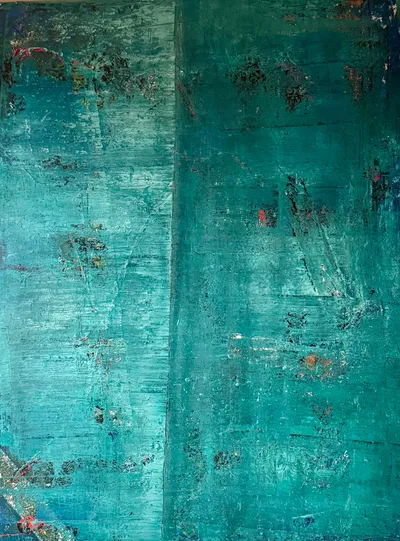 presenttense #3, Acryl auf Leinwand, 160x120 Zentimeter