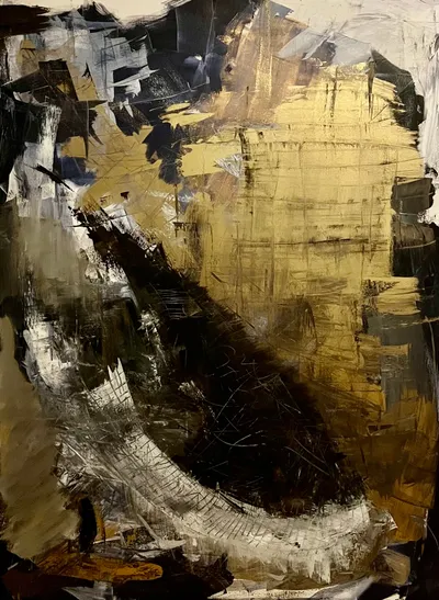 Goldenes Zeitalter #1, Acryl auf Leinwand, 160x120 Zentimeter