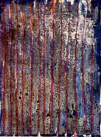 lago #3, Tusche auf Leinwand, 40 x 30 Zentimeter