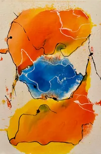mapping#7, Tusche auf Malpappe, 60 x 40 Zentimeter
