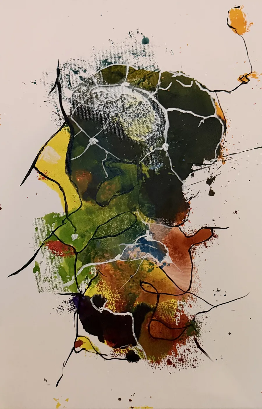 Mapping#1, Tusche, 40x60 Zentimeter